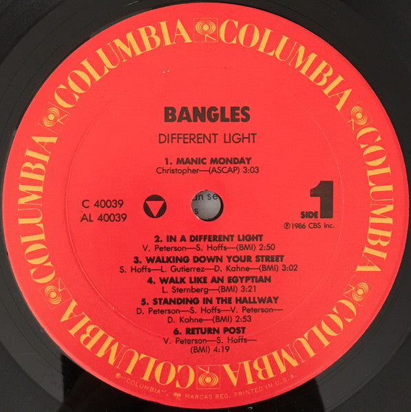 Bangles : Different Light (LP, Album, Pit)