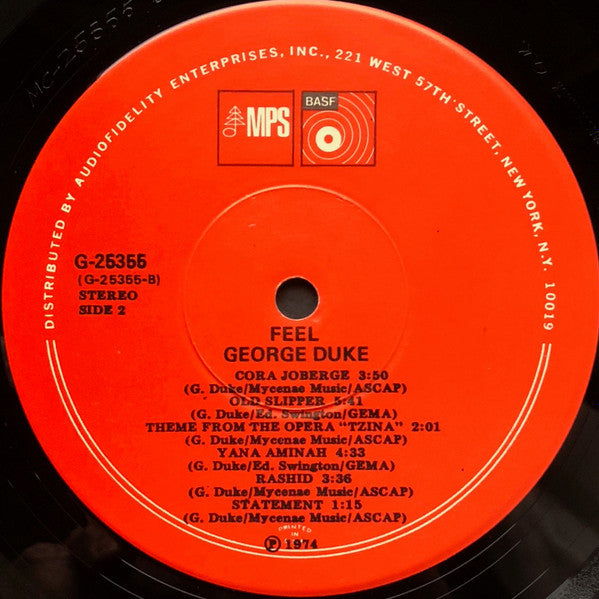 George Duke : Feel (LP, Album)