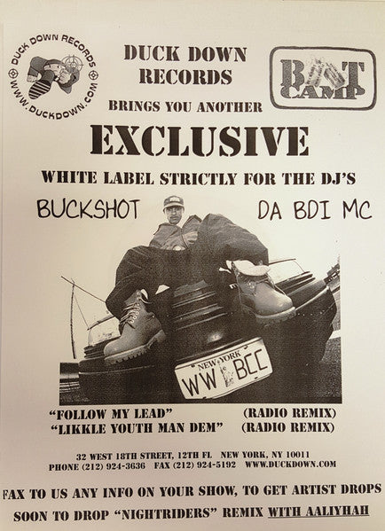 Buckshot, O.G.C. : Follow My Lead / Likkle Youth Man Dem (12", W/Lbl)