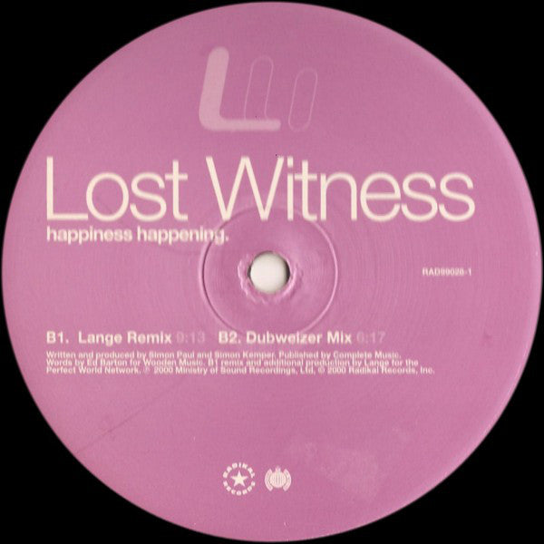 Lost Witness : Happiness Happening (12")