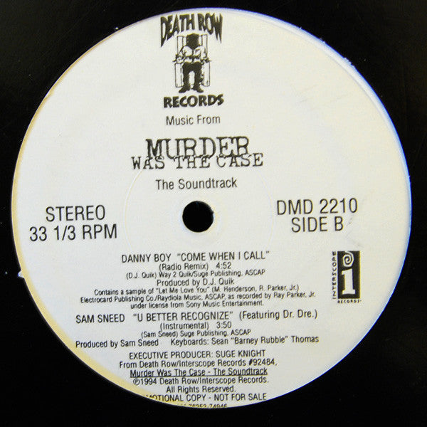 Sam Sneed / Danny Boy : U Better Recognize (12", Promo)