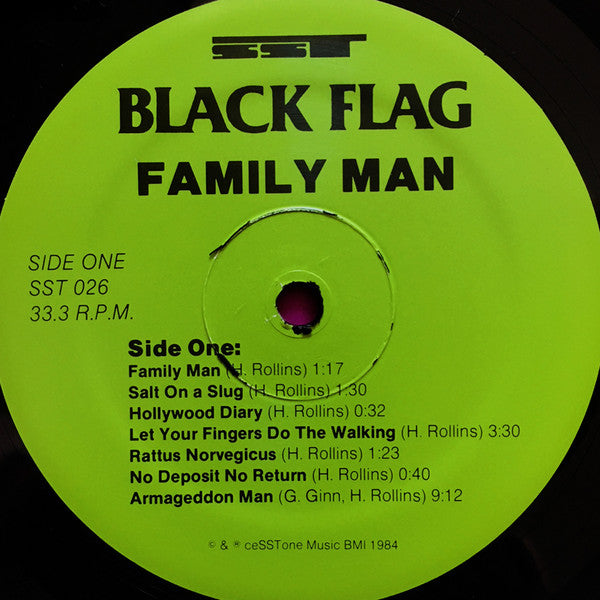 Black Flag : Family Man (LP, Album, RP)