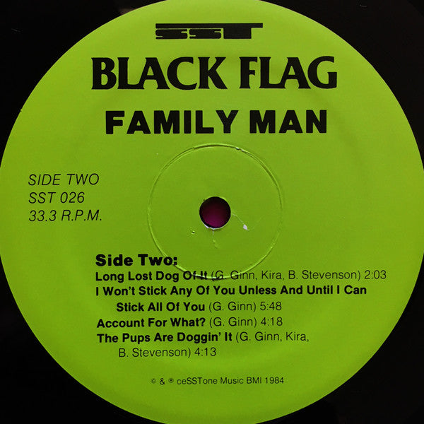 Black Flag : Family Man (LP, Album, RP)