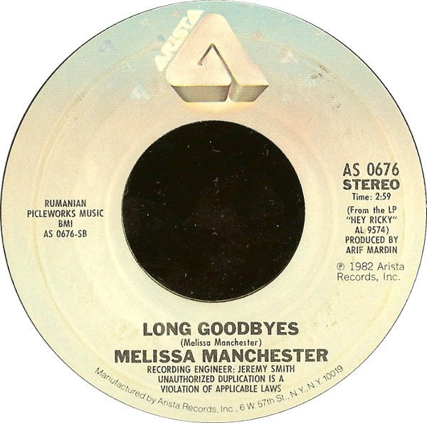 Melissa Manchester : You Should Hear How She Talks About You (7", Styrene)