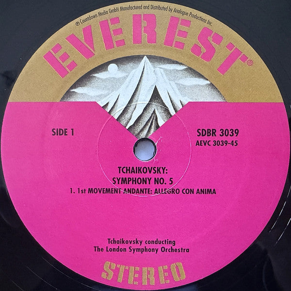 Tchaikovsky* - London Symphony Orchestra, Sir Malcolm Sargent : Symphony No. 5, In E Minor, Opus 64 (2xLP, Album, RE, RM, 200)