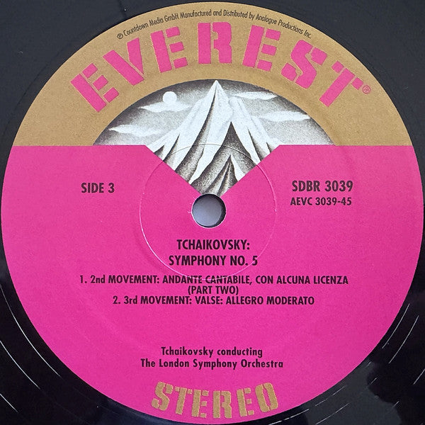 Tchaikovsky* - London Symphony Orchestra, Sir Malcolm Sargent : Symphony No. 5, In E Minor, Opus 64 (2xLP, Album, RE, RM, 200)