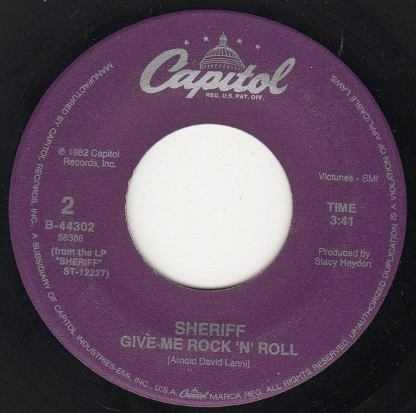 Sheriff (3) : When I'm With You (7", Single, RE, Styrene, All)