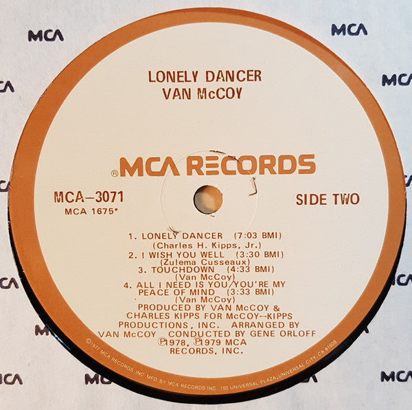 Van McCoy : Lonely Dancer (LP, Album)