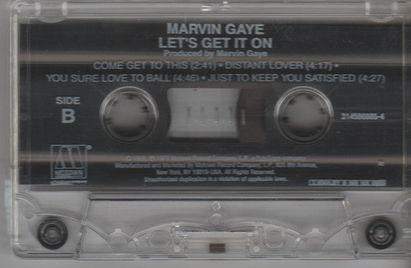Marvin Gaye : Let's Get It On (Cass, Album, RE)