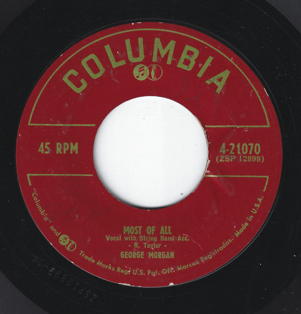George Morgan (2) : (I Just Had A Date) A Lover's Quarrel / Most Of All (7", Single)