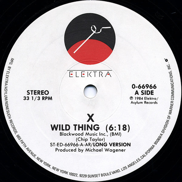 X (5) : Wild Thing (12", AR )