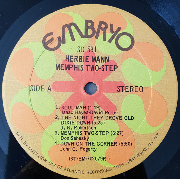Herbie Mann : Memphis Two-Step (LP, Album, RE, RI )