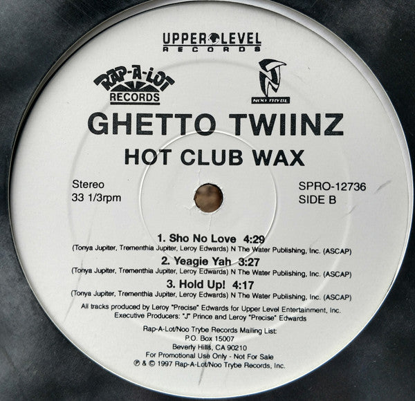 Ghetto Twiinz : Hot Club Wax (12", Smplr)