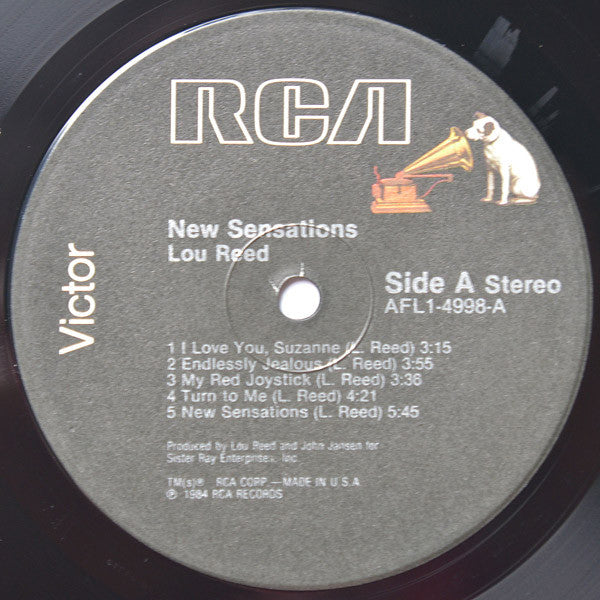 Lou Reed : New Sensations (LP, Album, Ind)