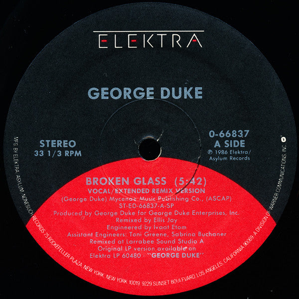 George Duke : Broken Glass (12", SRC)
