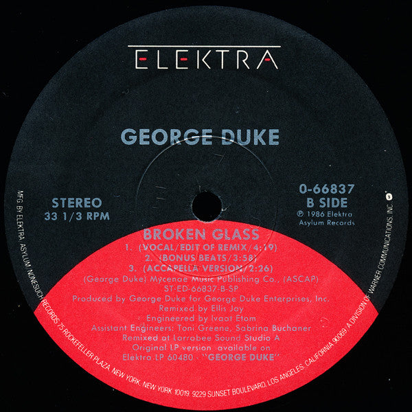 George Duke : Broken Glass (12", SRC)