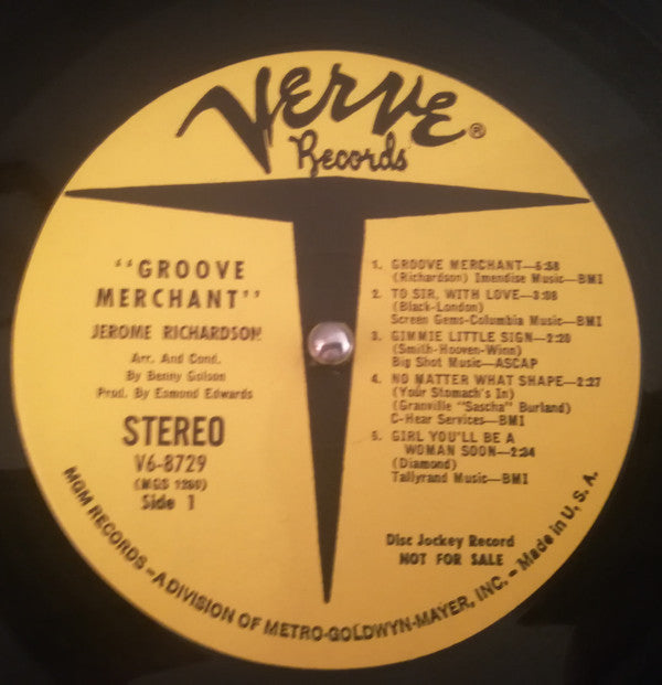 Jerome Richardson : Groove Merchant (LP, Album, Promo)