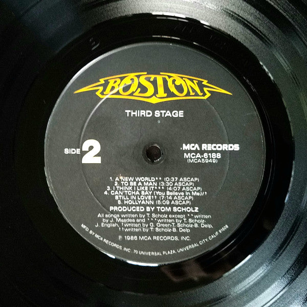 Boston : Third Stage (LP, Album, Club, CRC)