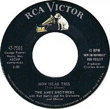 The Ames Brothers : Now Hear This (7", Single, Mono)