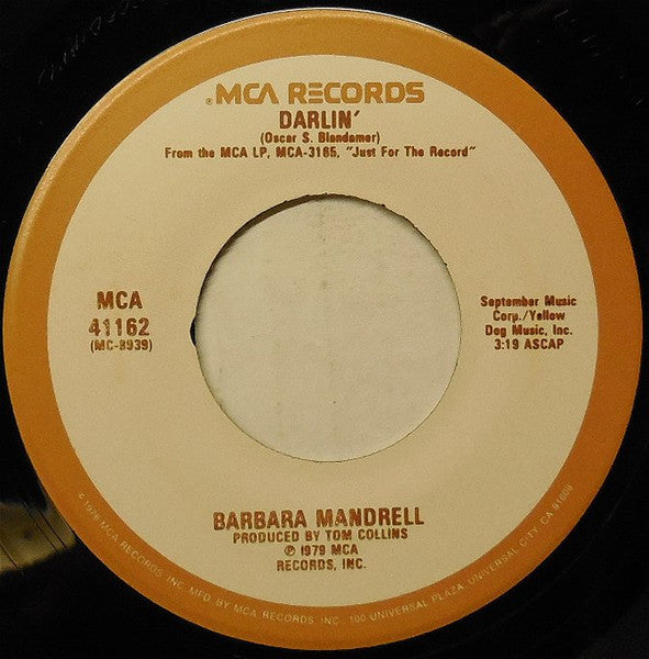 Barbara Mandrell : Years (7", Single)