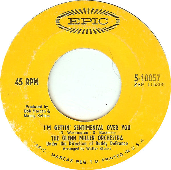 The Glenn Miller Orchestra : I'm Gettin' Sentimental Over You / The Third Man Theme (7", Single)