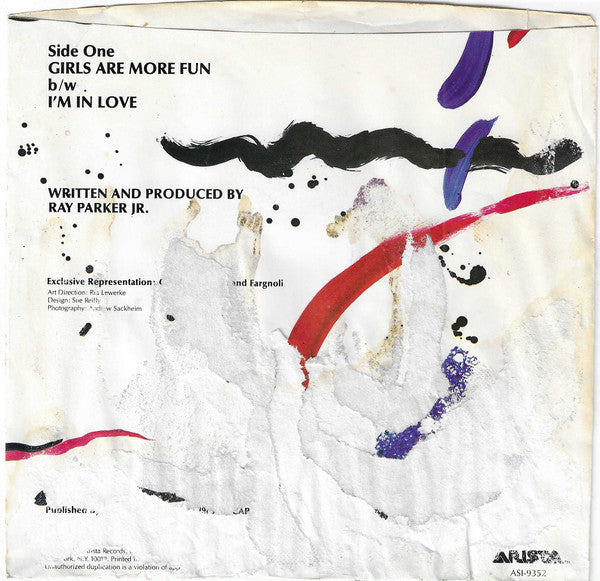 Ray Parker Jr. : Girls Are More Fun (7", Single, Styrene, Ind)