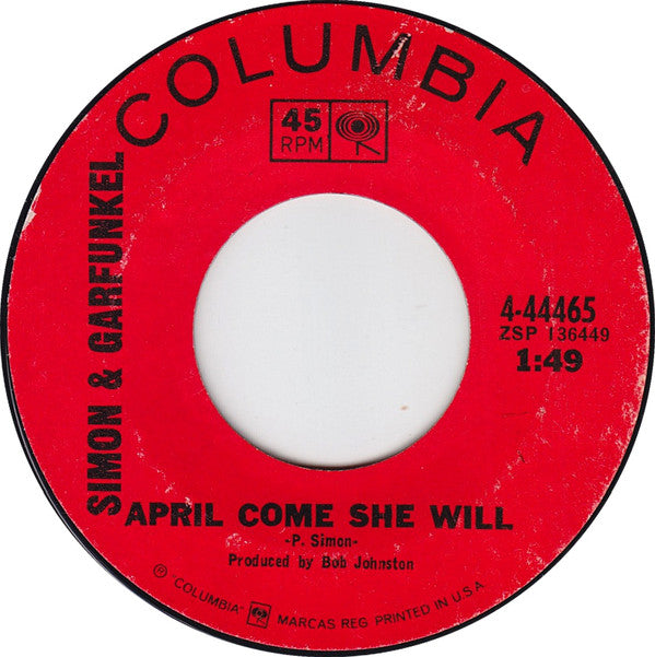 Simon & Garfunkel : Scarborough Fair (/ Canticle) (7", Single, Mono, Styrene, Ter)