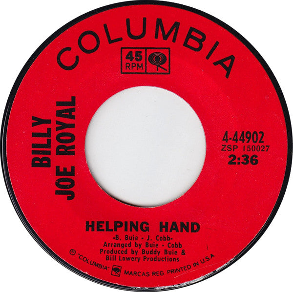 Billy Joe Royal : Cherry Hill Park (7", Single, Mono, Styrene, Ter)