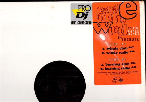 Tribute (6) : Candle In The Wind (The Dance Mixes) (12", Promo)