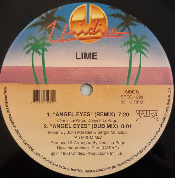 The Michael 'Zager Band* / Lime (2) : Let's All Chant / Angel Eyes (12", Comp)