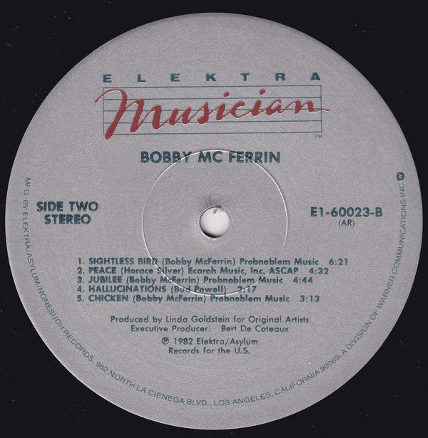 Bobby McFerrin : Bobby McFerrin (LP, Album)