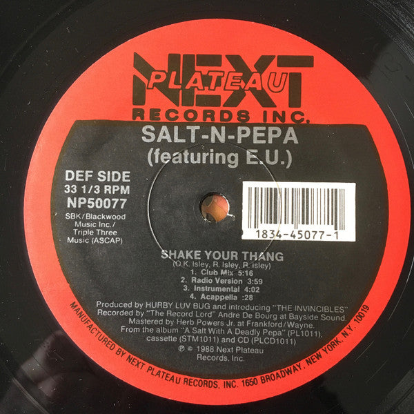 Salt-N-Pepa* : Shake Your Thang / Spinderella's Not A Fella (But A Girl DJ) (12")
