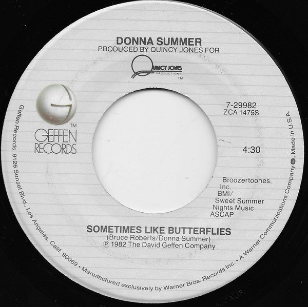 Donna Summer : Love Is In Control (Finger On The Trigger) (7", Single, Spe)