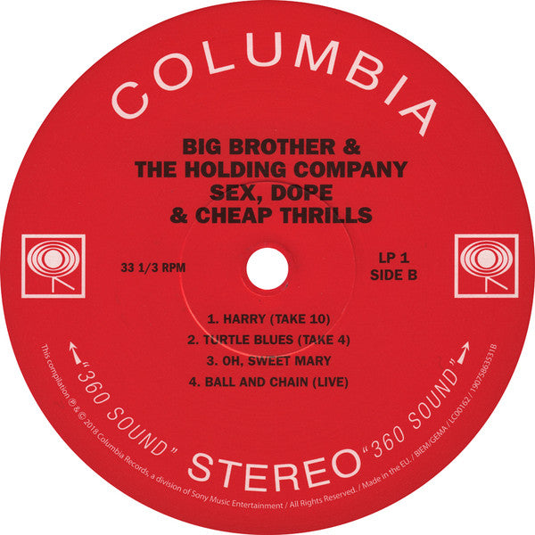 Big Brother & The Holding Co.* : Sex, Dope & Cheap Thrills (2xLP, Album, RM)