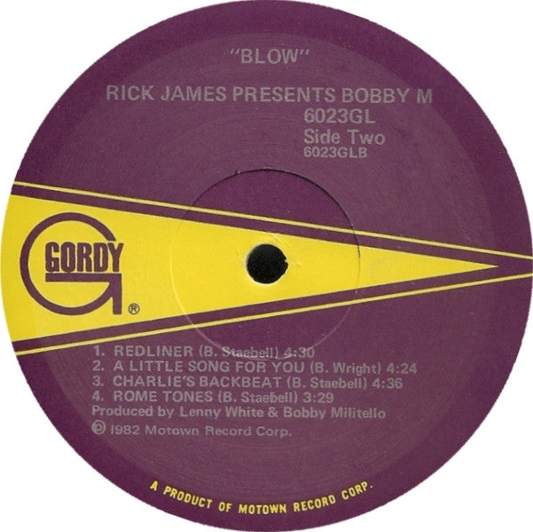 Rick James Presents Bobby M* : Blow (LP, Album)