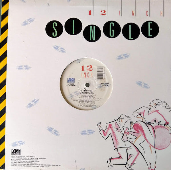 G.T. (2) : I Need You (12", Single, SP)
