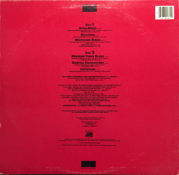 Jean-Luc Ponty : Open Mind (LP, Album)