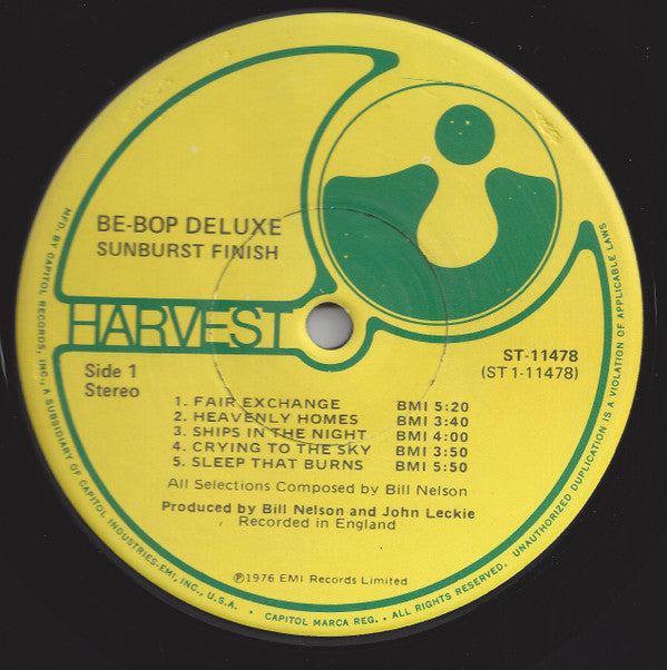 Be-Bop Deluxe* : Sunburst Finish (LP, Album, Jac)