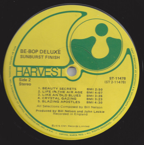 Be-Bop Deluxe* : Sunburst Finish (LP, Album, Jac)