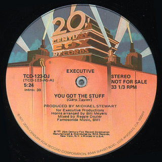 Executive (3) : You Got The Stuff (12", Mono, Promo)