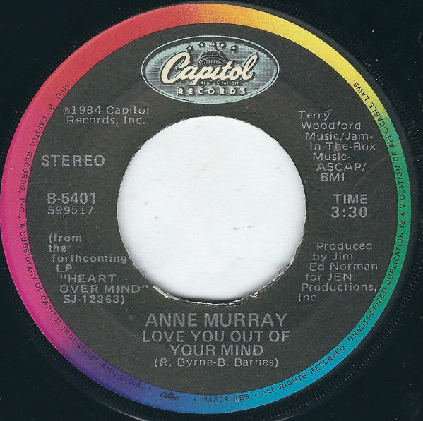 Anne Murray With Dave Loggins : Nobody Loves Me Like You Do (7", Single, Jac)