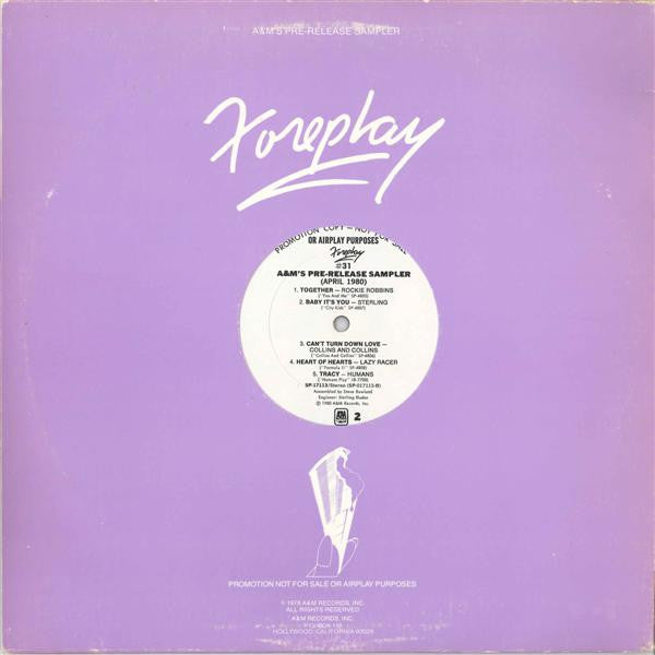 Various : Foreplay #31 A&M's Pre-Release Sampler (April 1980) (LP, Advance, Promo, Smplr)