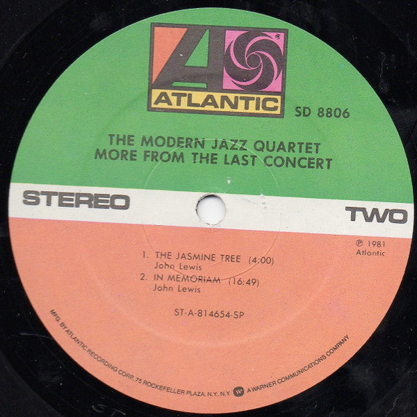 The Modern Jazz Quartet : More From The Last Concert (LP, Album, SP )
