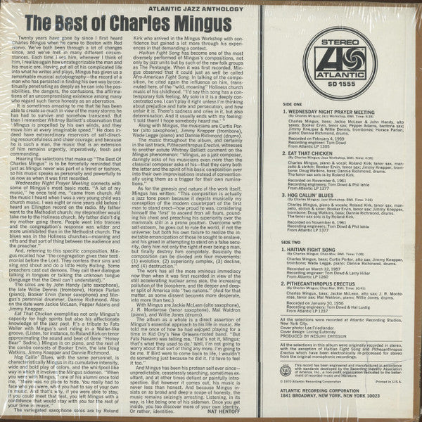 Charles Mingus : The Best Of Charles Mingus (LP, Comp, MO)