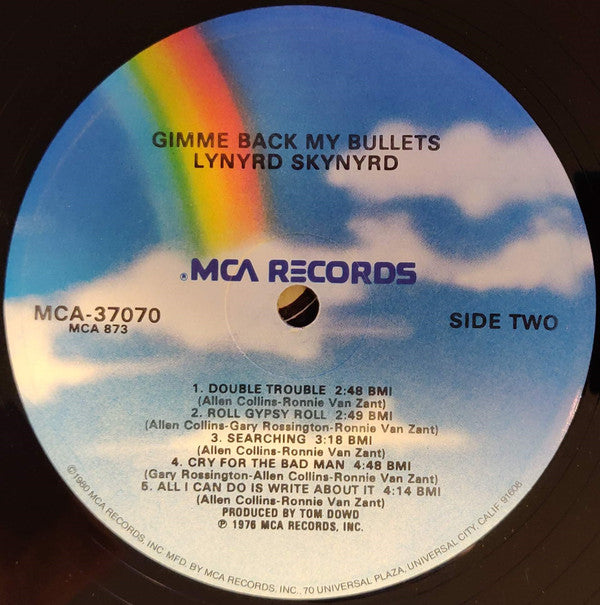 Lynyrd Skynyrd : Gimme Back My Bullets (LP, Album, RE, Glo)
