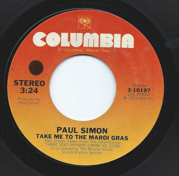 Paul Simon / Phoebe Snow : Gone At Last / Take Me To The Mardi Gras (7", Single, Styrene)