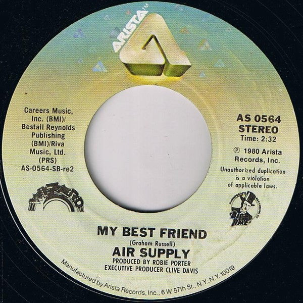 Air Supply : Every Woman In The World (7", Single, RE, Styrene, Te)