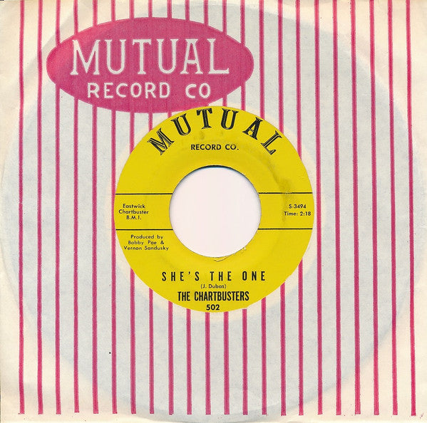 The Chartbusters (2) : She's The One (7", Single)