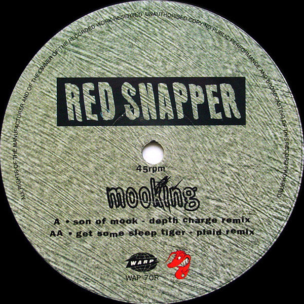 Red Snapper : Mooking (Remixes By Depth Charge + Plaid) (12", Single)