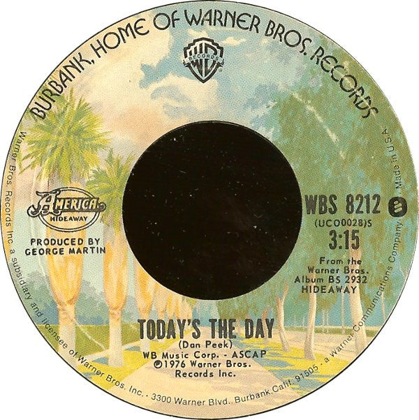 America (2) : Today's The Day (7", Single, Styrene, Pit)